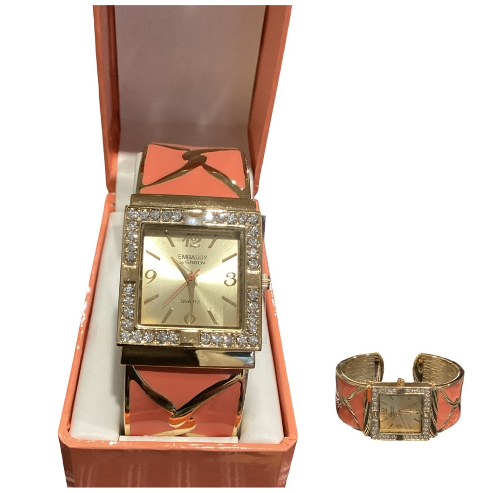 🚨 NIB Embassy Quartz Cuff Watch